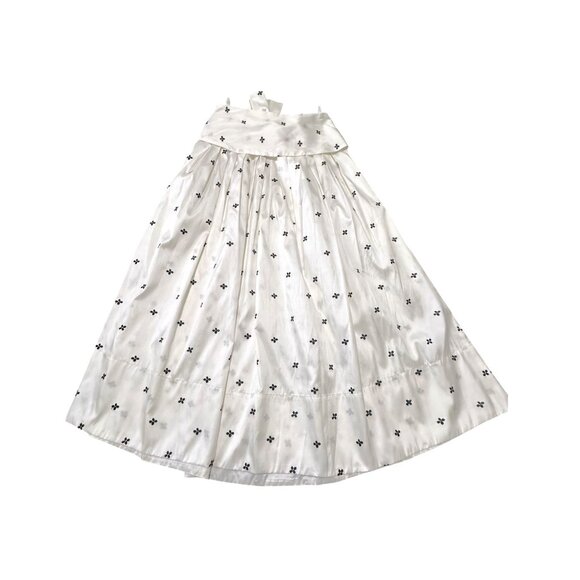 Ulla Johnson Aglae Bow-Detailed Taffeta Midi Skirt, Blanc Sz 4, NWT, $645 MSRP - Picture 8 of 16